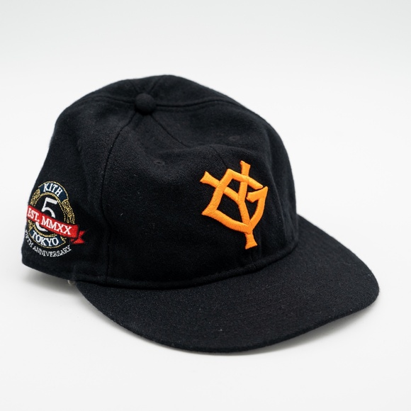 Kith NEW ERA Yomiuri Giants YG Logo 9FIFTY Black Orange Tokyo - Picture 1 of 7
